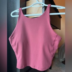 Lululemon High Neck Align Tank - Size 10, Mulled Wine
